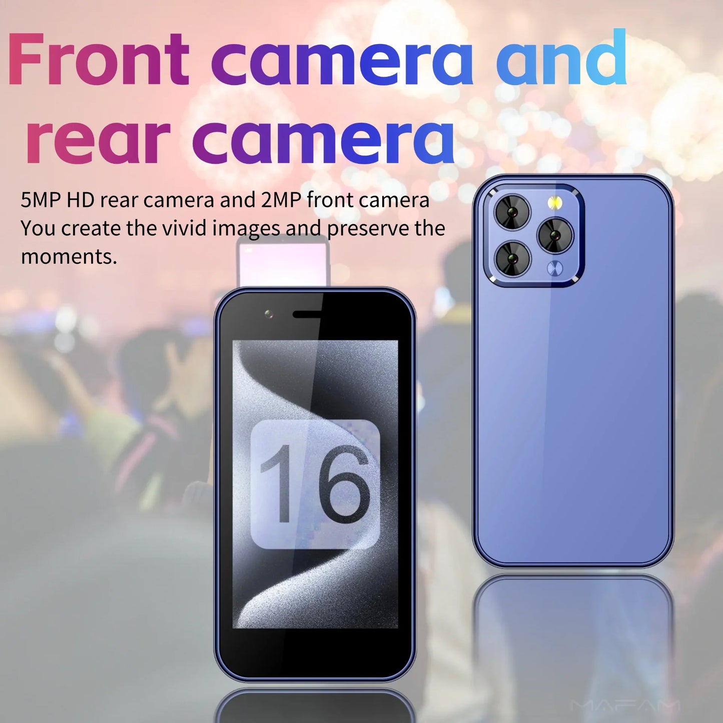 Mini Smart Phone For Kids In Low Price 3.0 Display With Play Store Hotspot Android 8.1 Portable Dual SIM Backup Student Phone