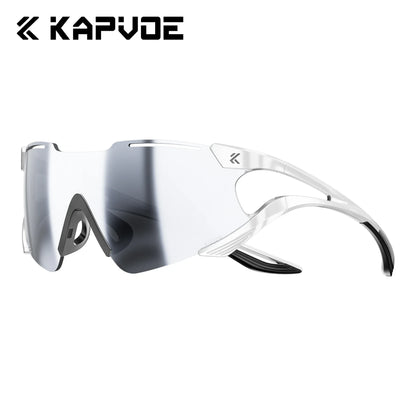 Kapvoe Cycling Sunglasses Photochromic Sports Eyewear UV400 Men MTB Eyewear Outdoor Running Goggles Hiking Sunglasses Sports