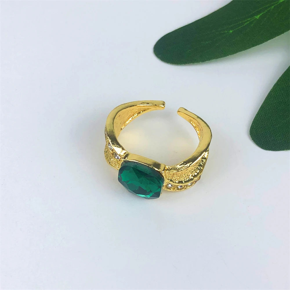 ESALE Two Tone Jewelry Set Gold Plated Big Pendant Necklace Bracelet Water Drop Earring Ring For Women Wedding Gifts 2025 New