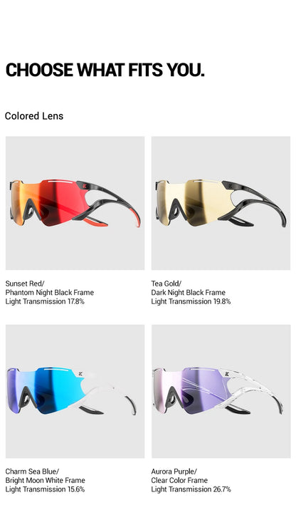 Kapvoe Cycling Sunglasses Photochromic Sports Eyewear UV400 Men MTB Eyewear Outdoor Running Goggles Hiking Sunglasses Sports