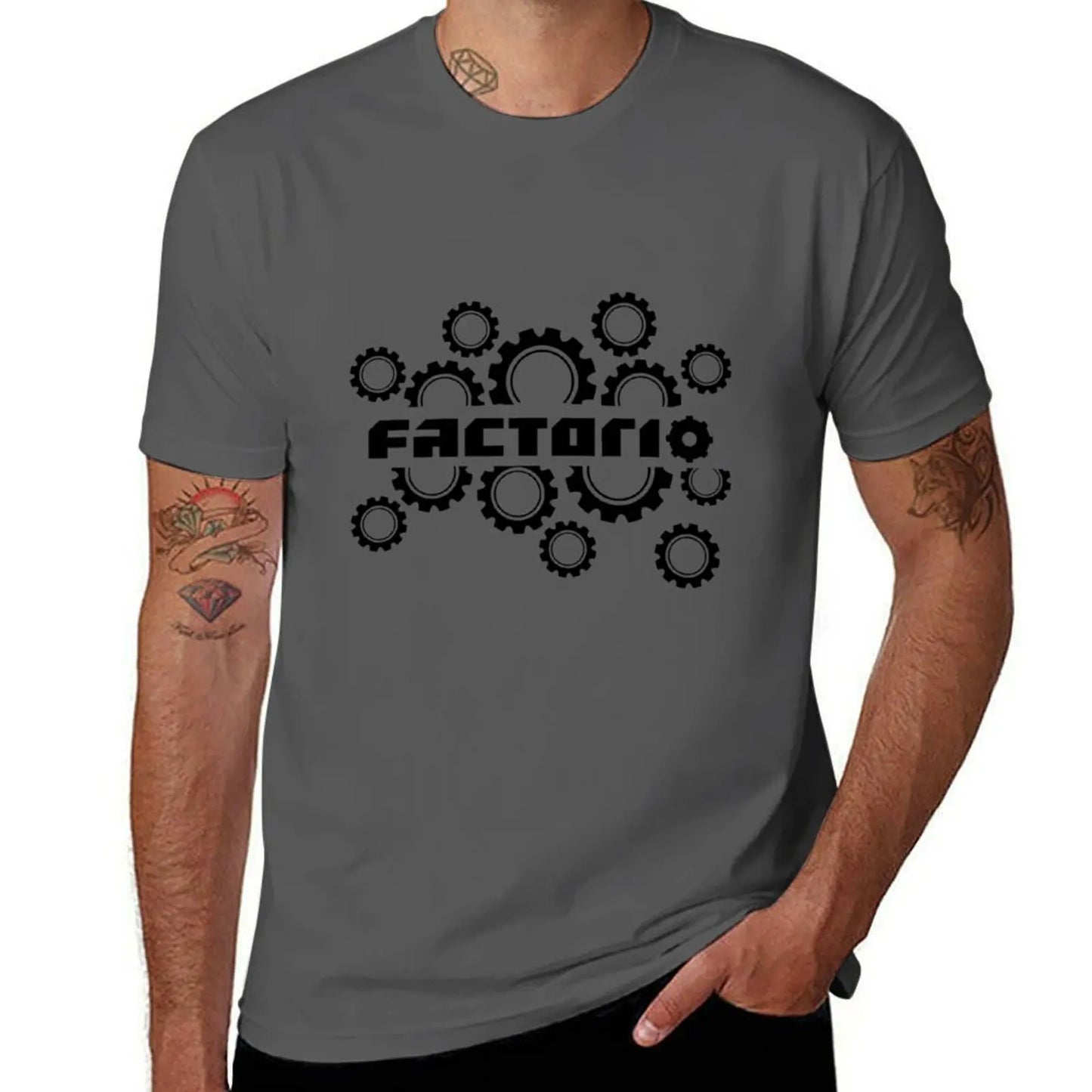 T-Shirt shirts man shirt t Design t heavy cotton shirts T-Shirt cotton graphic mens man t Factorio