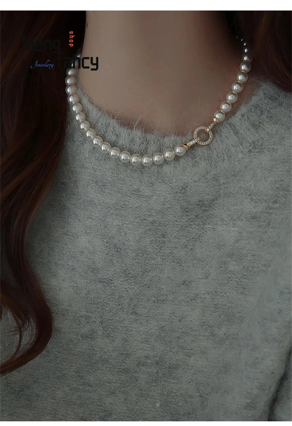 Natural Freshwater Pearl Necklace Simple Exquisite Elegant Luxury Fashion Fine Jewelry Sexy Young Girls High-grade Holiday Gifts
