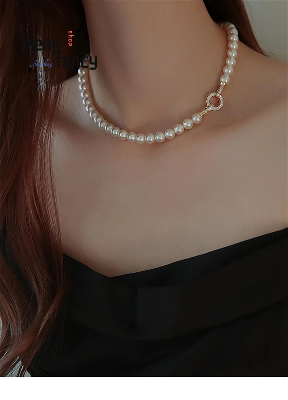 Natural Freshwater Pearl Necklace Simple Exquisite Elegant Luxury Fashion Fine Jewelry Sexy Young Girls High-grade Holiday Gifts