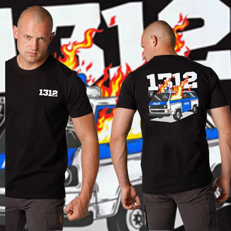 1312 T-shirts for Men New in Tops and T-shirts Cotton Men's Clothing Y2k Oversized GYM Graphic Sexmachine Vintage T-shirt