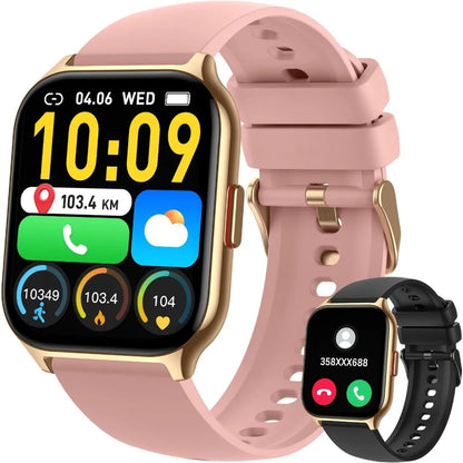 Smart Watch for Men Women Fitness: Running Smart Watches for Men Digital Mens Watches Make Answer Call Waterproof Smartwatch An