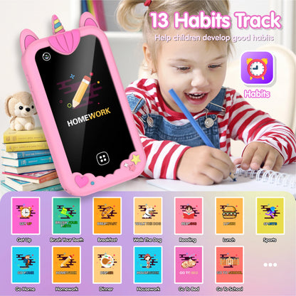 Kids Smart Phone for Girls Boys Dual Camera Music Player 17 Games Toddler Learning Phone Kids Cell Phone Toys Birthday Gifts
