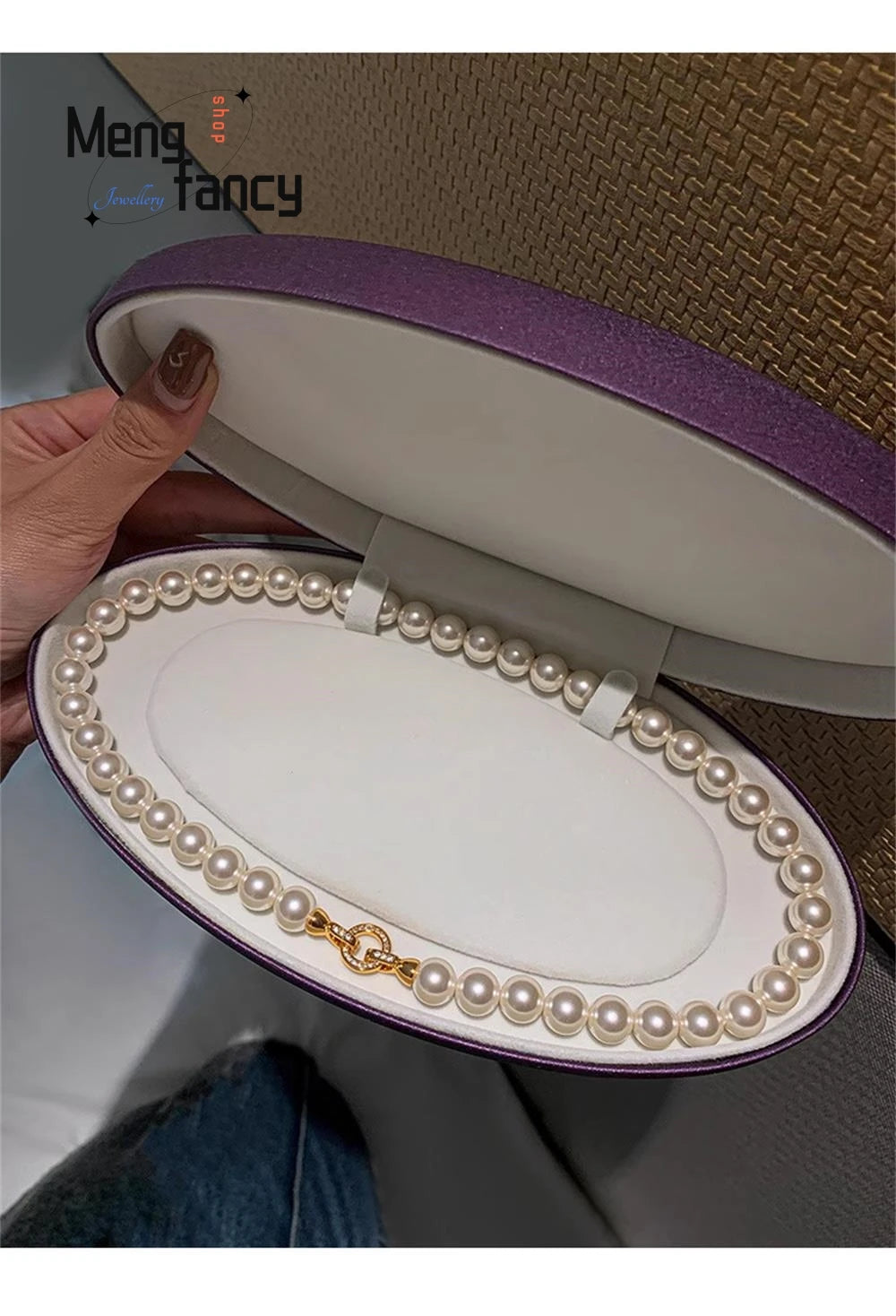 Natural Freshwater Pearl Necklace Simple Exquisite Elegant Luxury Fashion Fine Jewelry Sexy Young Girls High-grade Holiday Gifts