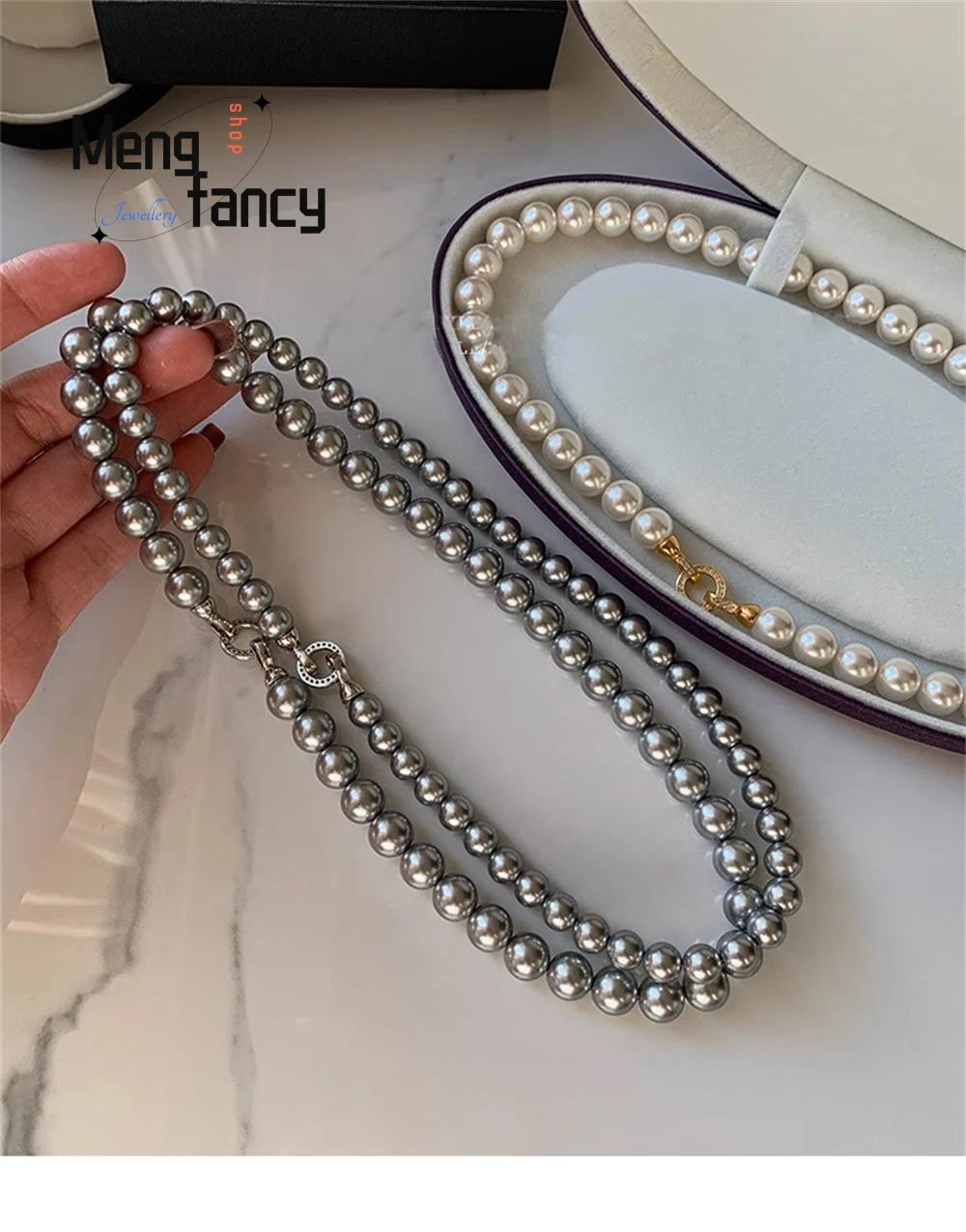 Natural Freshwater Pearl Necklace Simple Exquisite Elegant Luxury Fashion Fine Jewelry Sexy Young Girls High-grade Holiday Gifts