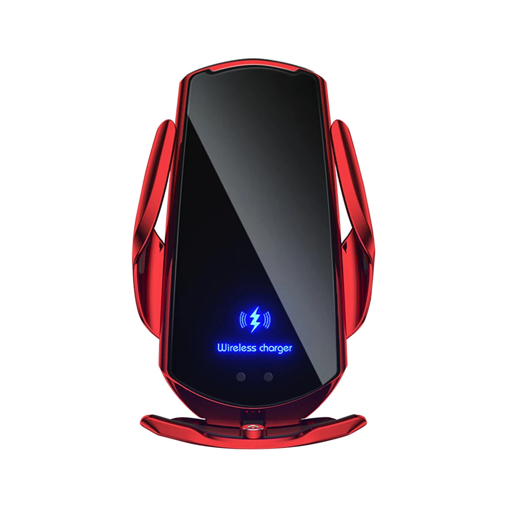 15W Q3 Smart Sensor Car Phone Wireless Charger Fast Charging Auto-Clamping Car Phone Holder for iPhone and All  Android