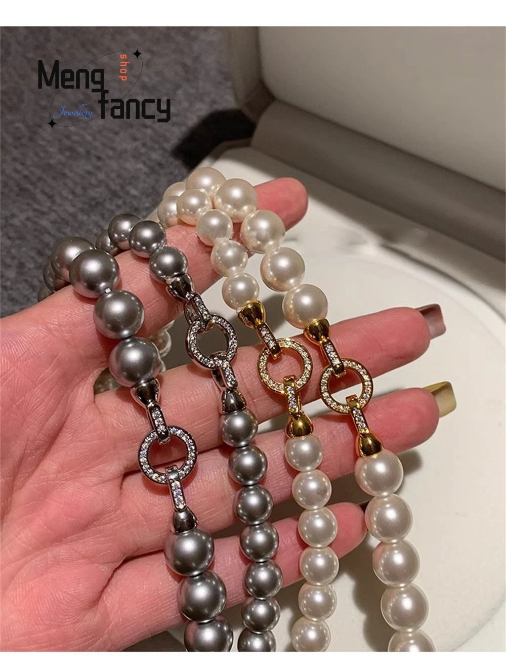 Natural Freshwater Pearl Necklace Simple Exquisite Elegant Luxury Fashion Fine Jewelry Sexy Young Girls High-grade Holiday Gifts