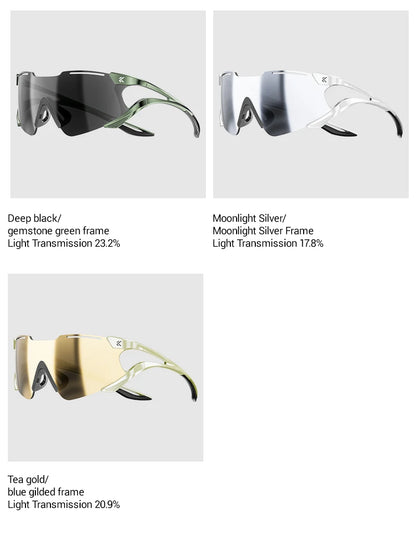 Kapvoe Cycling Sunglasses Photochromic Sports Eyewear UV400 Men MTB Eyewear Outdoor Running Goggles Hiking Sunglasses Sports