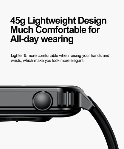 TG08 Smart Watch, 1.85"Smartwatch for Men Women (Answer/Make Call), Fitness Tracker with 100+ Sport Modes, Waterproof Watch.