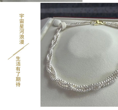 Pearl Necklace, Freshwater Baby Collarbone Chain, Niche Design Temperament, Versatile Necklace, Women's Jewelry