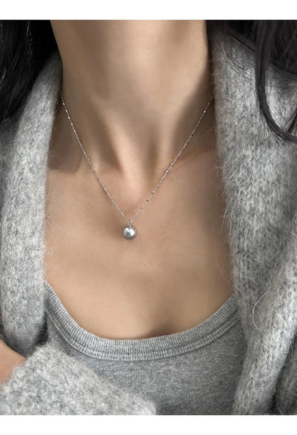 Pearl Necklace for Women 2025 New Style Simple Temperament Collarbone Chain Niche High-end Feeling