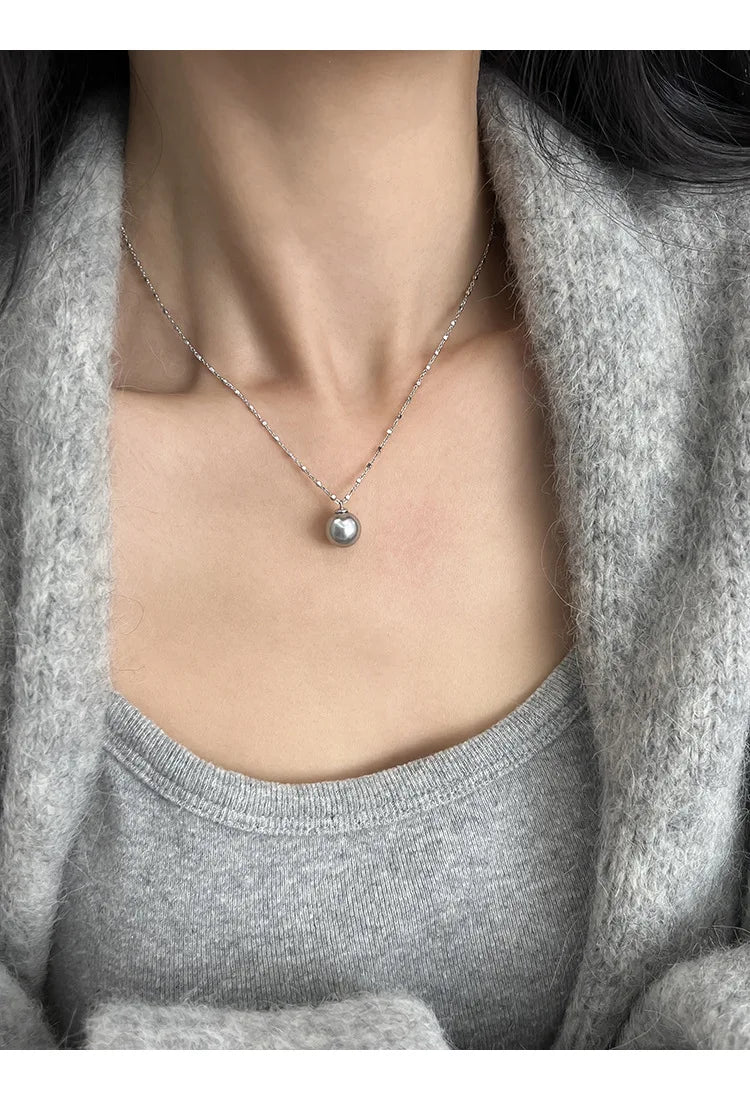 Pearl Necklace for Women 2025 New Style Simple Temperament Collarbone Chain Niche High-end Feeling