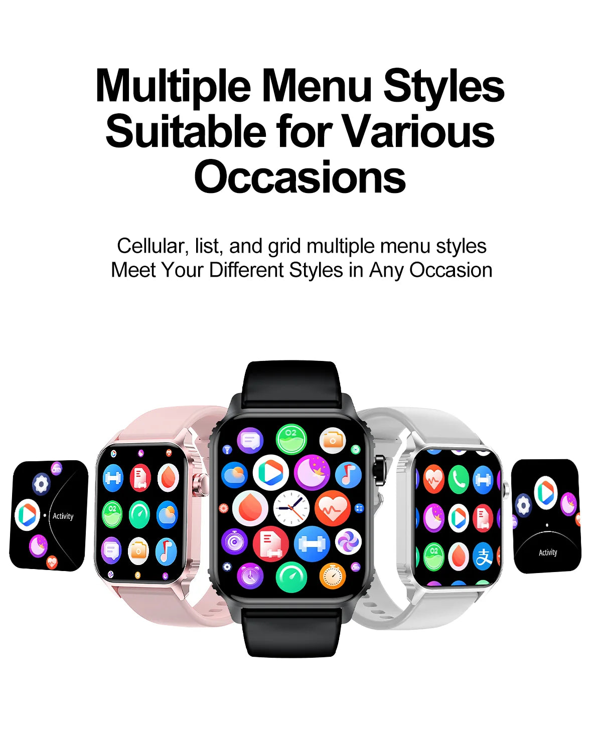 TG08 Smart Watch, 1.85"Smartwatch for Men Women (Answer/Make Call), Fitness Tracker with 100+ Sport Modes, Waterproof Watch.