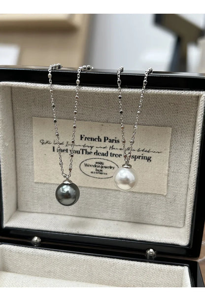 Pearl Necklace for Women 2025 New Style Simple Temperament Collarbone Chain Niche High-end Feeling