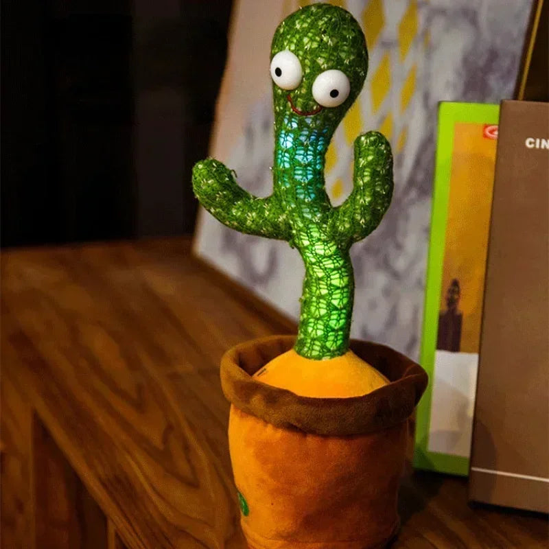 Smart Cactus That Can Dance and Speak, Interactive Learning and Music Toys for Children, Supporting Charging and Battery Models