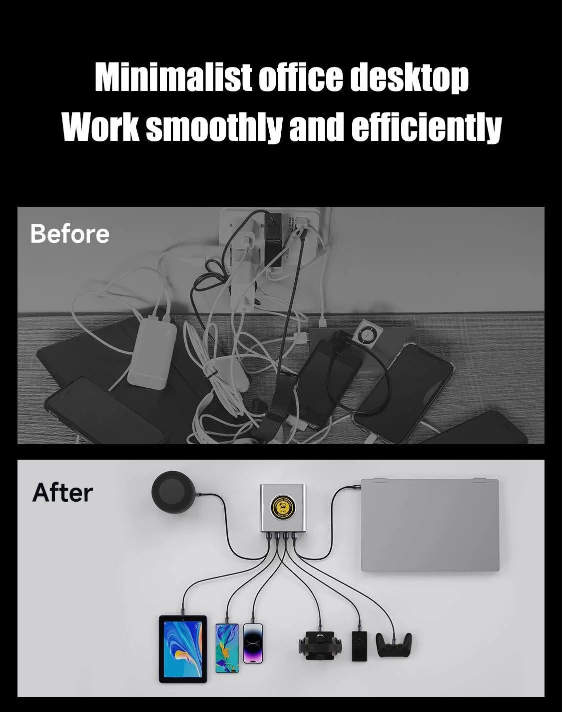 MECHANIC Smart Fast Charge 160W Multi-Line Combo supports charging multiple mobile phones at the same time