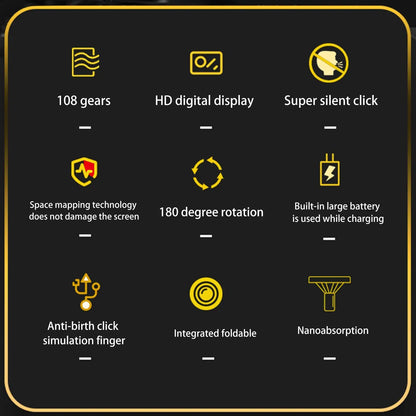 Smart Phone Auto Clicker, Automatic Finger Tapping Device, Continuous Clicking Tool for Live Stream Likes Shopping Tasks