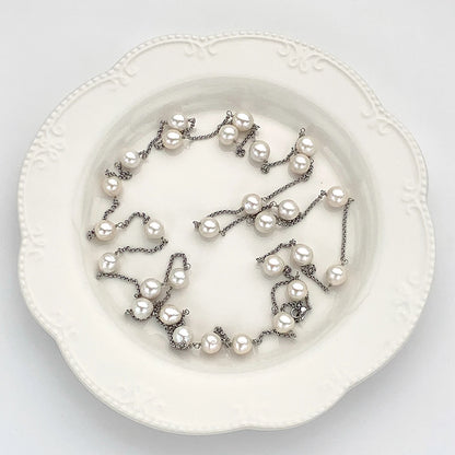 2025 New Design Elegant Natural Freshwater Pearl Necklace With Multiple Ways of Wearing Trendy Jewelry Accessory For Women Girls