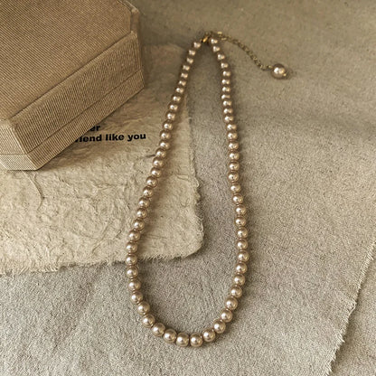 Imitaition Pearl Necklace for Women Simple Fashion Collarbone Chain White Choker Necklaces Designer Wedding Jewelry Wholesale