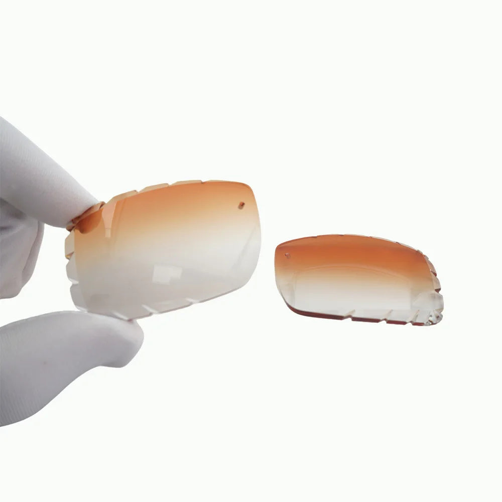 Horn Sunglasses Rimless metal ultra light titanium polarized UV400 lenses retro horn temples unisex For beach driving daily use