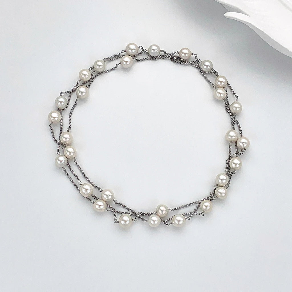 2025 New Design Elegant Natural Freshwater Pearl Necklace With Multiple Ways of Wearing Trendy Jewelry Accessory For Women Girls