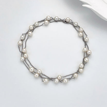 2025 New Design Elegant Natural Freshwater Pearl Necklace With Multiple Ways of Wearing Trendy Jewelry Accessory For Women Girls