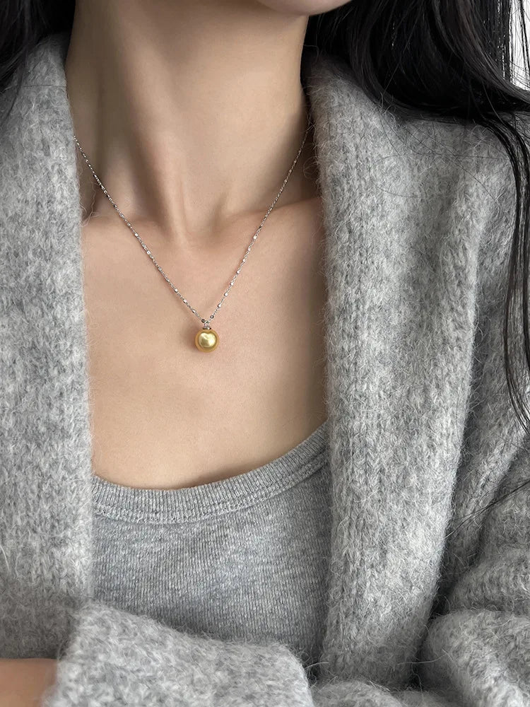 Pearl Necklace for Women 2025 New Style Simple Temperament Collarbone Chain Niche High-end Feeling