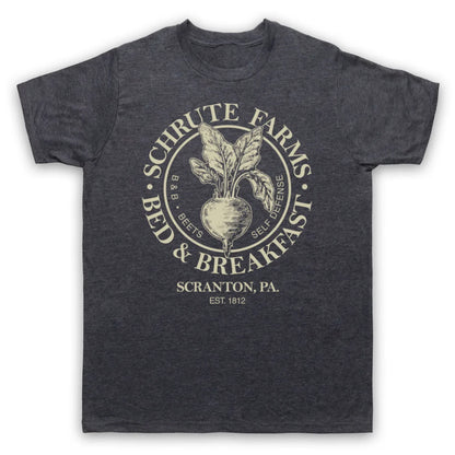 2025 T-shirts Are Selling Well in Summer THE OFFICE SCHRUTE FARMS BED & BREAKFAST Round-neck Short-sleeved T-shirt Mens T Shirts