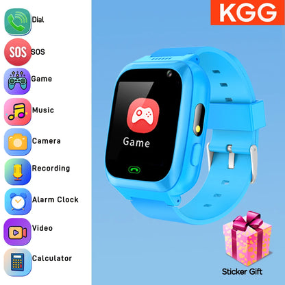 2g Kids Smart Phone Watch Phone Call SOS Video Music Player Camera Games Flashlights Calculator Alarm Clock  Smartwatch Children