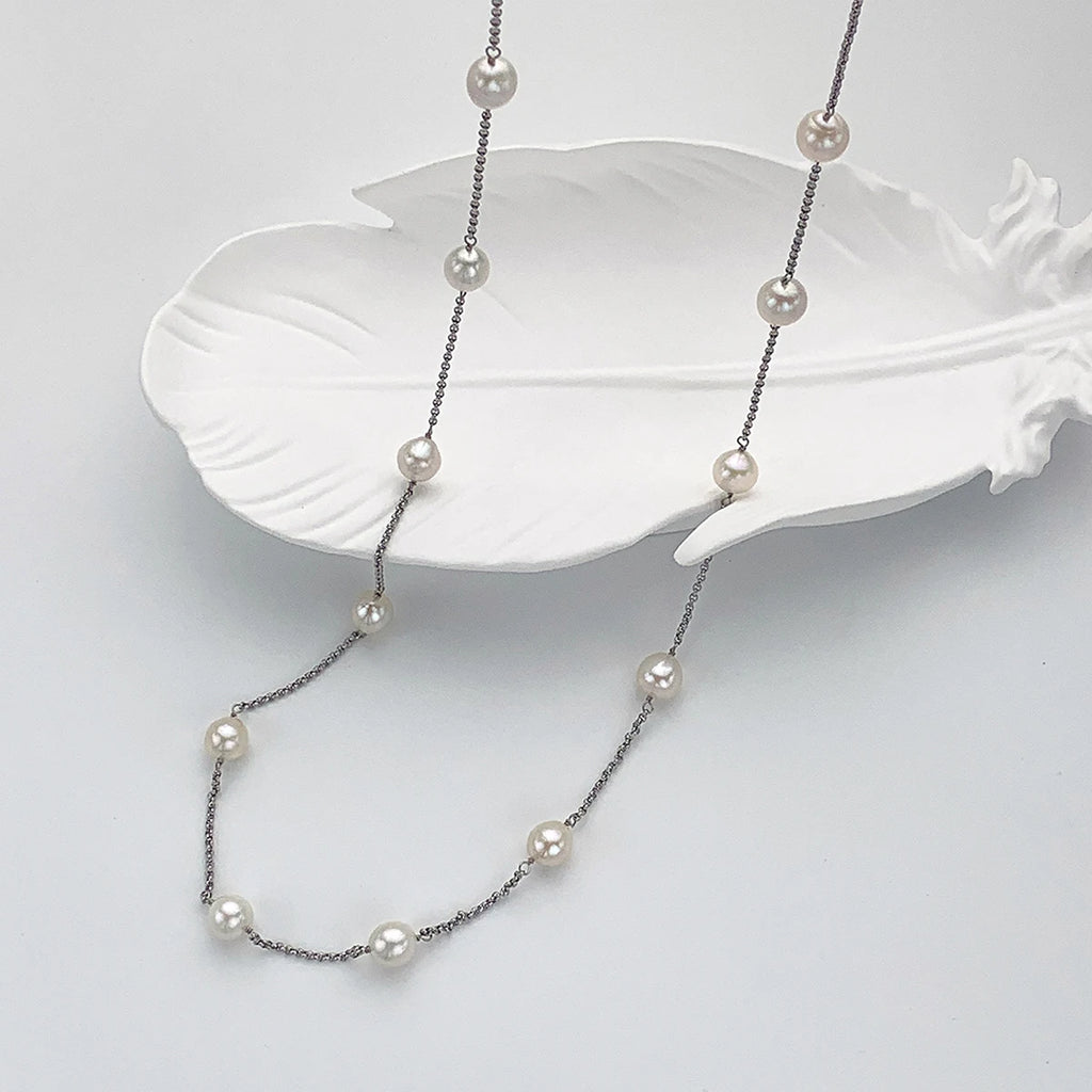 2025 New Design Elegant Natural Freshwater Pearl Necklace With Multiple Ways of Wearing Trendy Jewelry Accessory For Women Girls