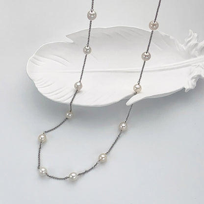 2025 New Design Elegant Natural Freshwater Pearl Necklace With Multiple Ways of Wearing Trendy Jewelry Accessory For Women Girls