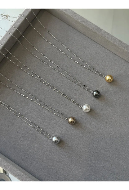 Pearl Necklace for Women 2025 New Style Simple Temperament Collarbone Chain Niche High-end Feeling