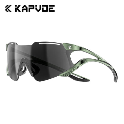 Kapvoe Cycling Sunglasses Photochromic Sports Eyewear UV400 Men MTB Eyewear Outdoor Running Goggles Hiking Sunglasses Sports