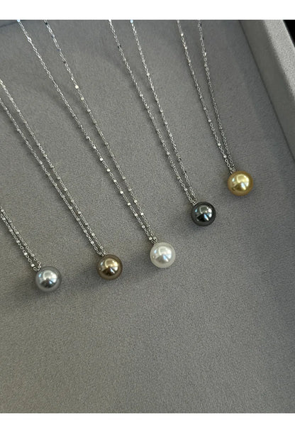 Pearl Necklace for Women 2025 New Style Simple Temperament Collarbone Chain Niche High-end Feeling