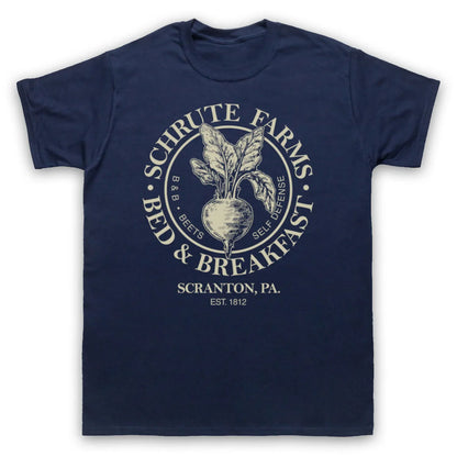 2025 T-shirts Are Selling Well in Summer THE OFFICE SCHRUTE FARMS BED & BREAKFAST Round-neck Short-sleeved T-shirt Mens T Shirts