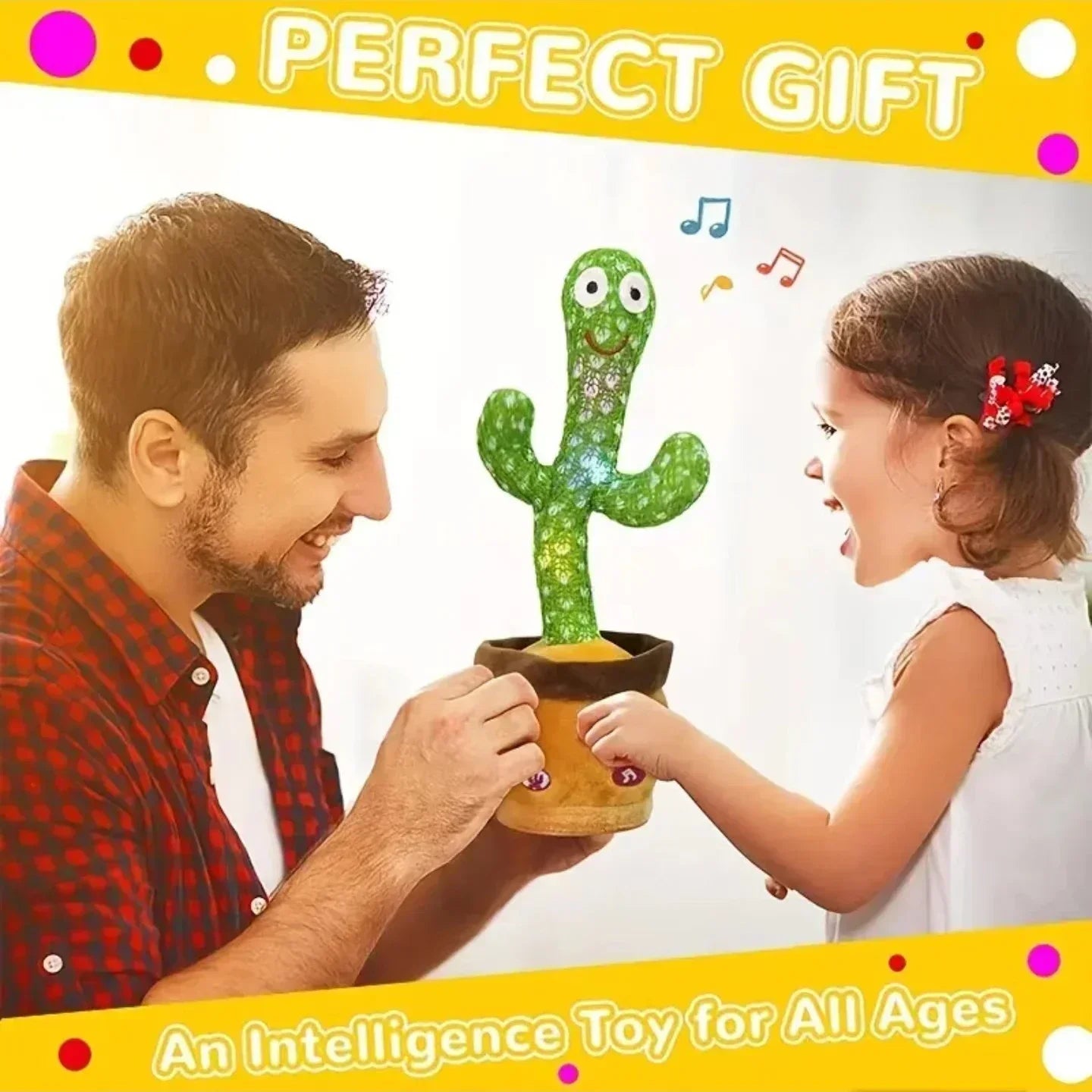 Smart Cactus That Can Dance and Speak, Interactive Learning and Music Toys for Children, Supporting Charging and Battery Models