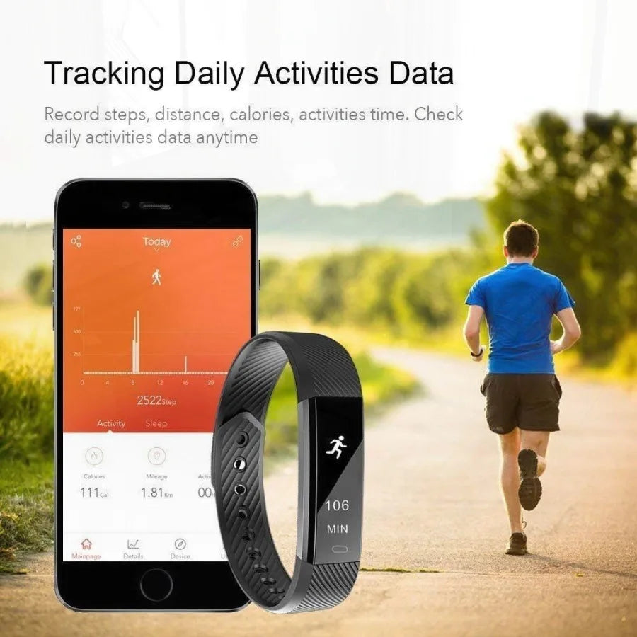 SmartFit Slim Activity Tracker And Monitor Smart Watch With FREE Extra Band