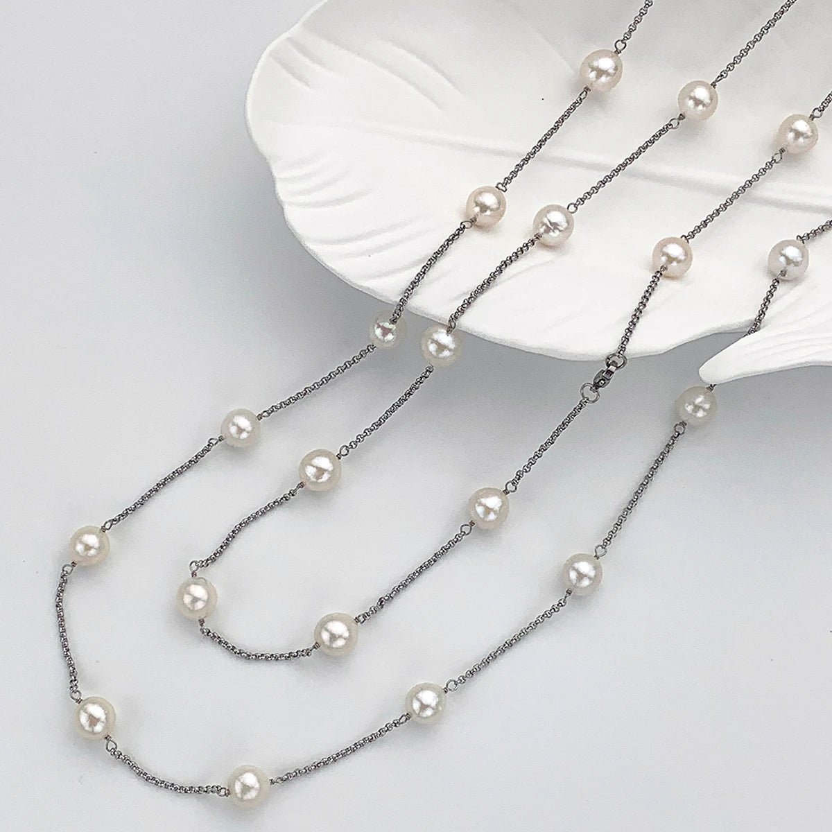 2025 New Design Elegant Natural Freshwater Pearl Necklace With Multiple Ways of Wearing Trendy Jewelry Accessory For Women Girls