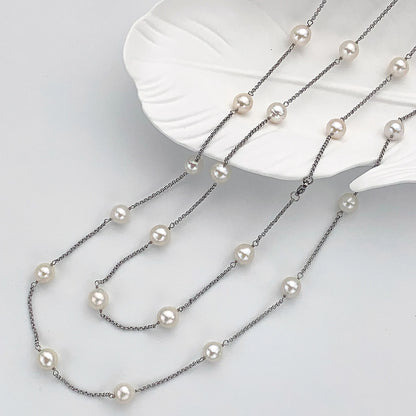 2025 New Design Elegant Natural Freshwater Pearl Necklace With Multiple Ways of Wearing Trendy Jewelry Accessory For Women Girls