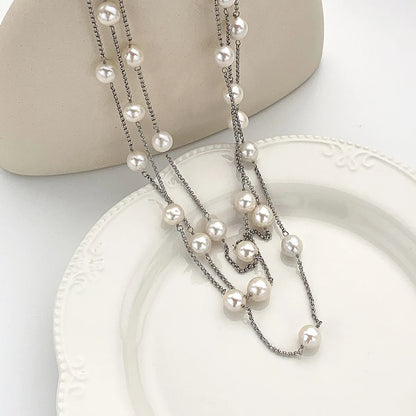 2025 New Design Elegant Natural Freshwater Pearl Necklace With Multiple Ways of Wearing Trendy Jewelry Accessory For Women Girls