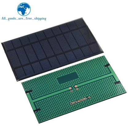 Smart Electronics 400mA 5V 2W Solar Cells Solar Panel Phone Charger Home Improvement 142mm*85mm Polycrystalline Silicon