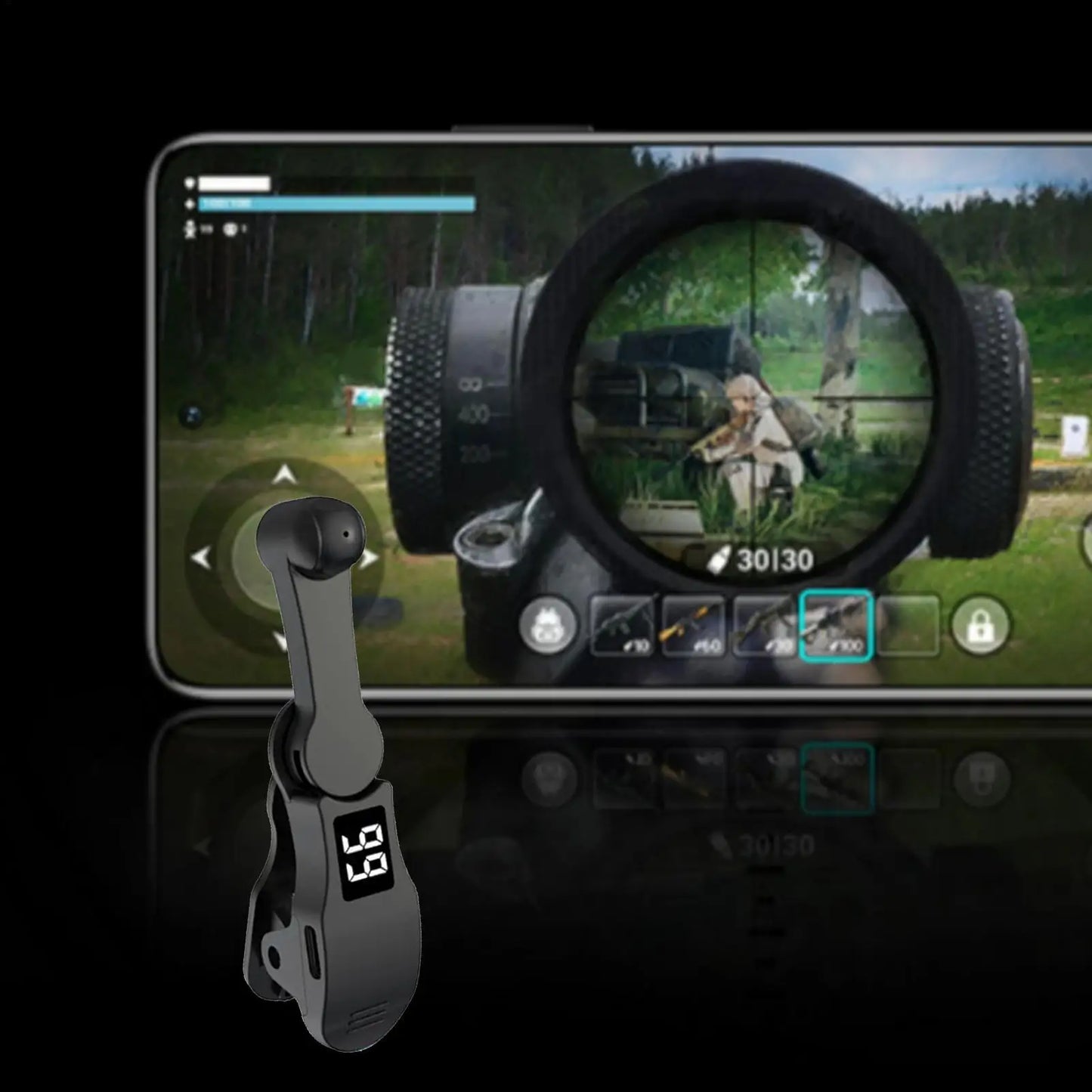 Smart Phone Auto Clicker, Automatic Finger Tapping Device, Continuous Clicking Tool for Live Stream Likes Shopping Tasks