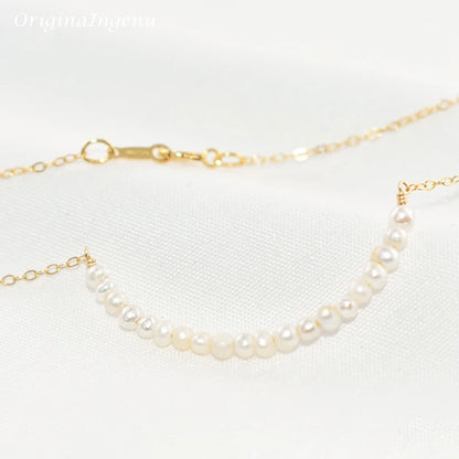 Natural Pearl Necklace Handmade Jewelry Choker  925 Silver Gold Filled Pendants Boho Collier Femme Kolye Collares Necklace