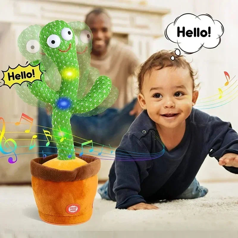 Smart Cactus That Can Dance and Speak, Interactive Learning and Music Toys for Children, Supporting Charging and Battery Models