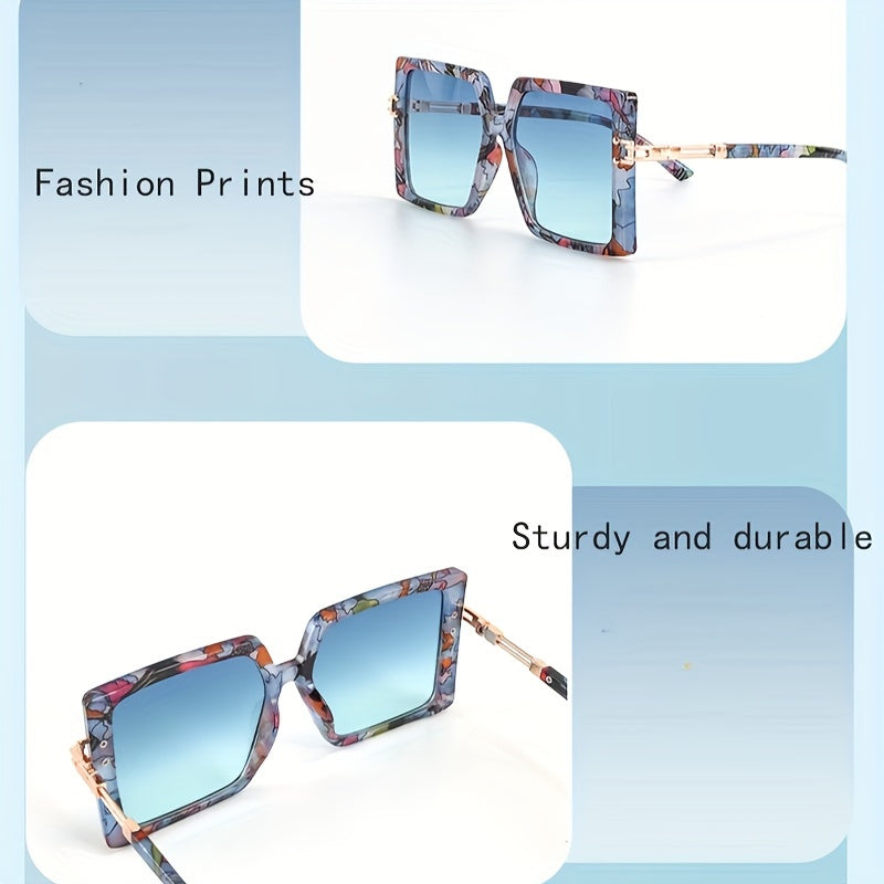 Stylish Oversized PC Frame Sunglasses for Women - Polarized Lens, AC Material, Professional Sports Glasses for Hiking, Outdoor Activities, and Everyday Wear - Durable, Comfortable, and Trendy Accessories