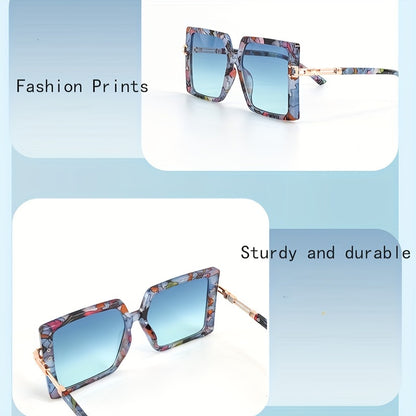 Stylish Oversized PC Frame Sunglasses for Women - Polarized Lens, AC Material, Professional Sports Glasses for Hiking, Outdoor Activities, and Everyday Wear - Durable, Comfortable, and Trendy Accessories