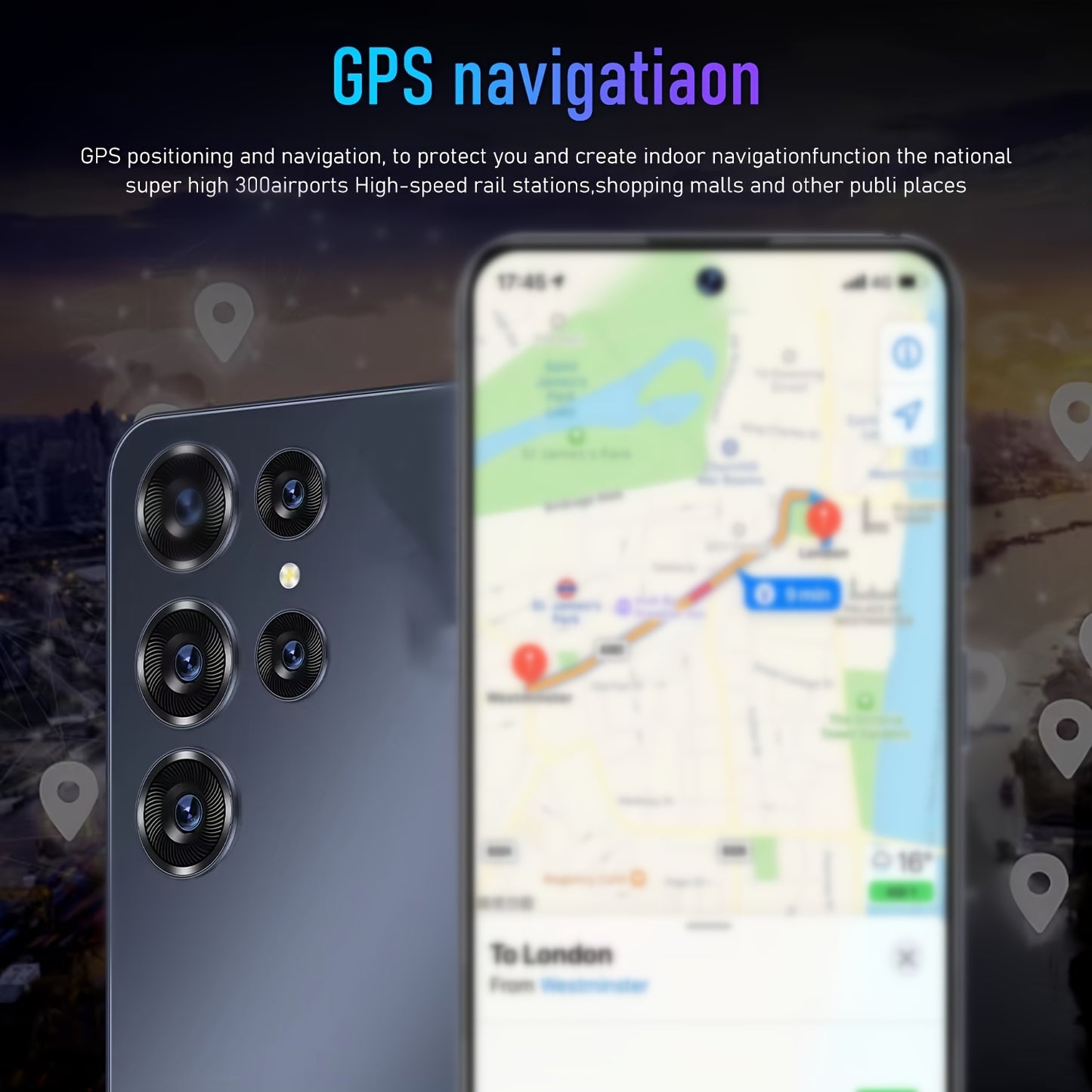 Smart Phone Large Screen 7.0 Inches, Dual Card Dual Standby, 4G Network, Face Recognition Technology, 6000mah, 3+64GB, Unlock Smart Phone.